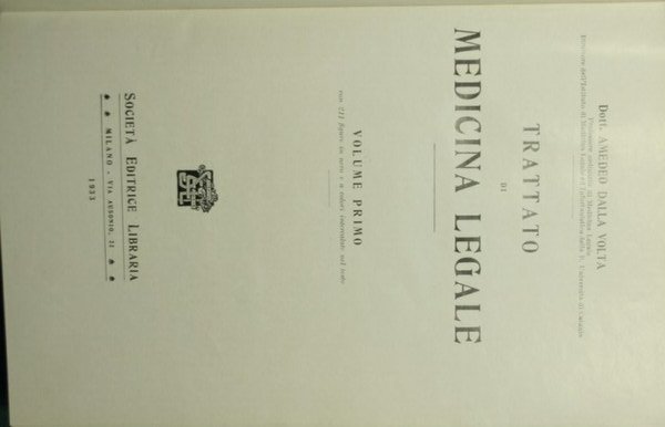 Trattato di medicina legale