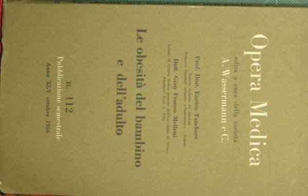Le obesità del bambino e dell'adulto