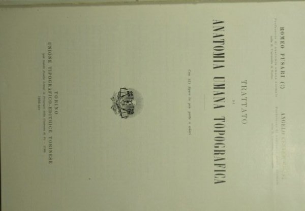 Trattato di anatomia umana topografica