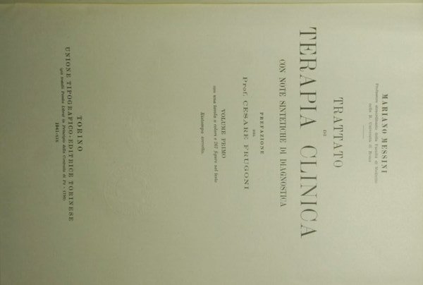 Trattato di terapia clinica