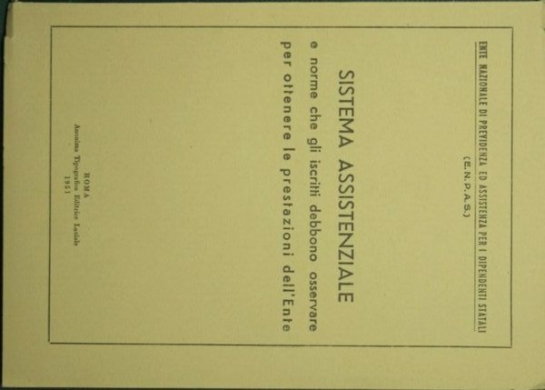 Sistema assistenziale e norme che gli iscritti debbono osservare per …