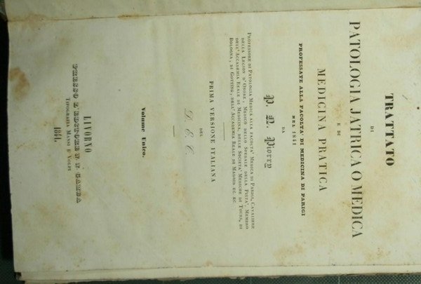 Trattato di patologia jatrica o medica e di medicina pratica