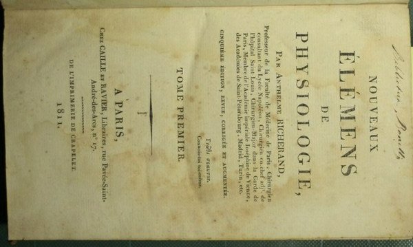 Nouveaux elemens de physiologie