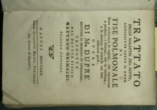 Trattato delle malattie del petto, conosciute sotto il nome di …