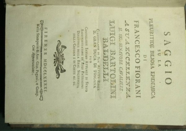 Saggio su la pleuritide biliosa epidemica