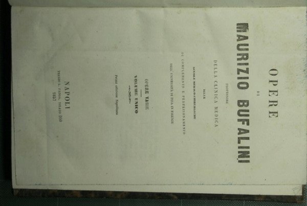 Opere di Maurizio Bufalini