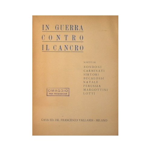 In guerra contro il cancro