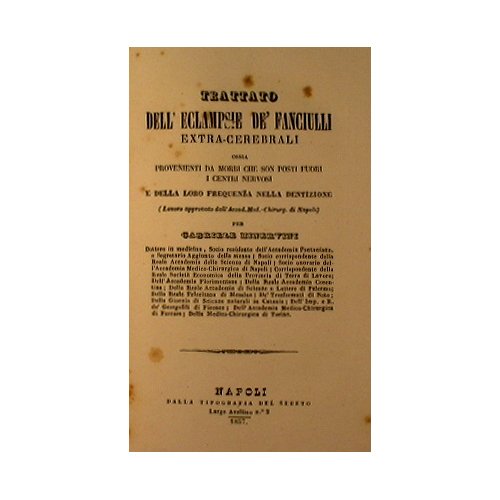 Trattato dell'eclampsie de' fanciulli extra-cerebrali