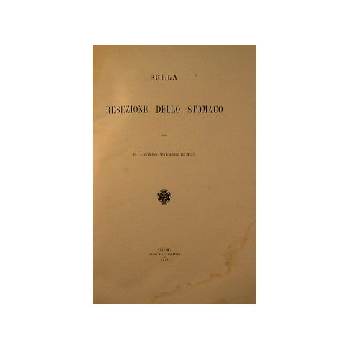 Sulla resezione dello stomaco