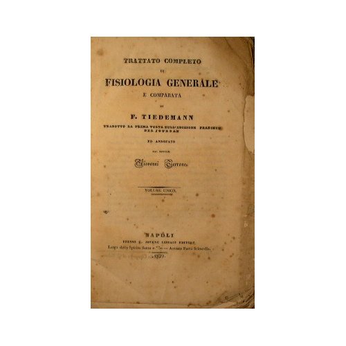 Trattato completo di fisiologia generale e comparata