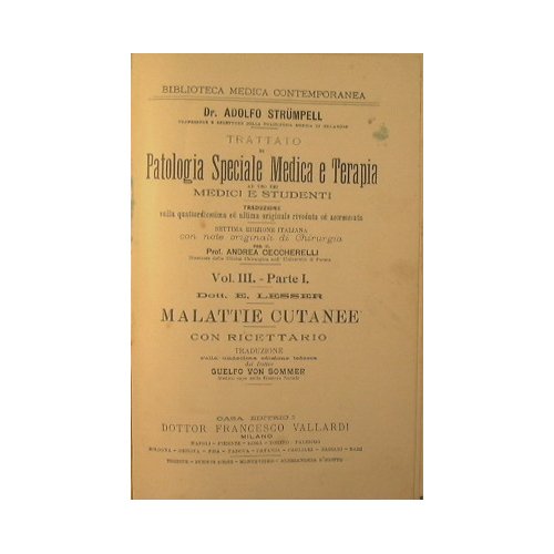 Trattato di Patologia Speciale Medica e Terapia ad uso di …