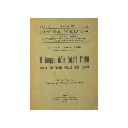 Il gruppo delle febbri tifoidi studiato nella etiologia, profilassi, clinica …
