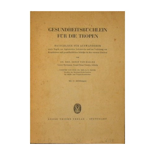 Gesundheitsbuchlein fur die Tropen
