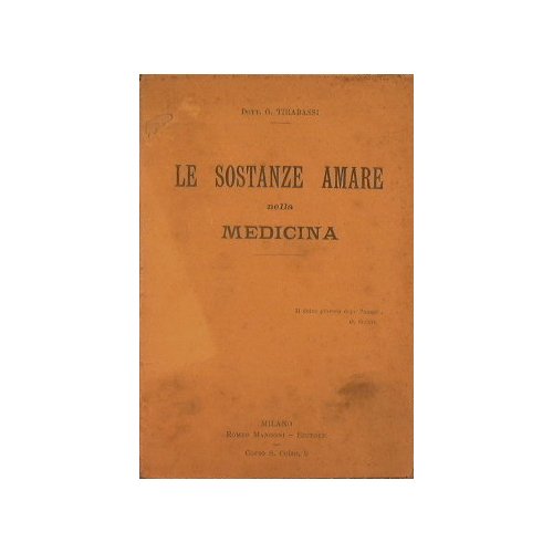 Le sostanze amare della medicina