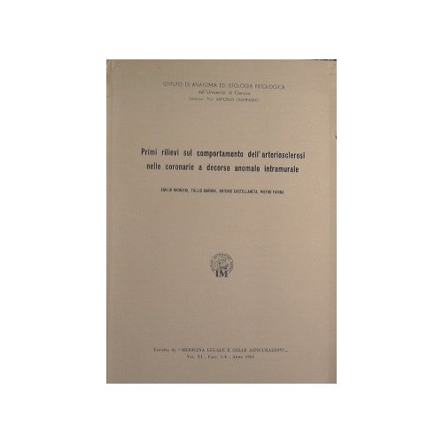 Raccolta di circa 50 pubblicazioni medico scientifiche di Tullio Bandini