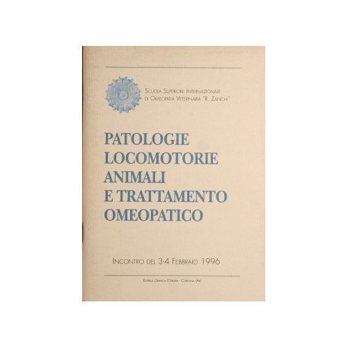 Patologie locomotorie animali e trattamento omeopatico