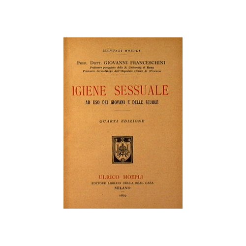 Igiene sessuale ad uso dei giovani e delle scuole.