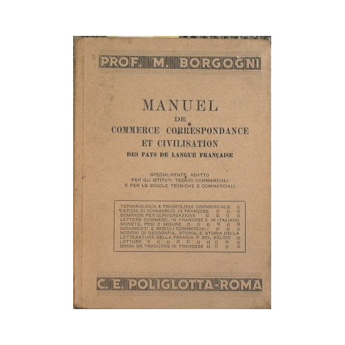 Manuel de commerce correspondance et civilisation de pays de langue …