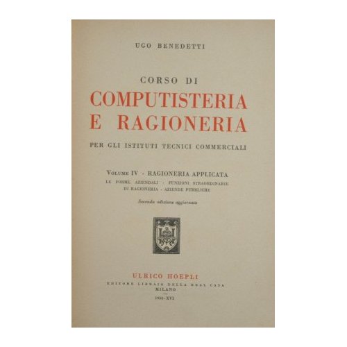 Corso di computisteria e ragioneria. Vol. IV
