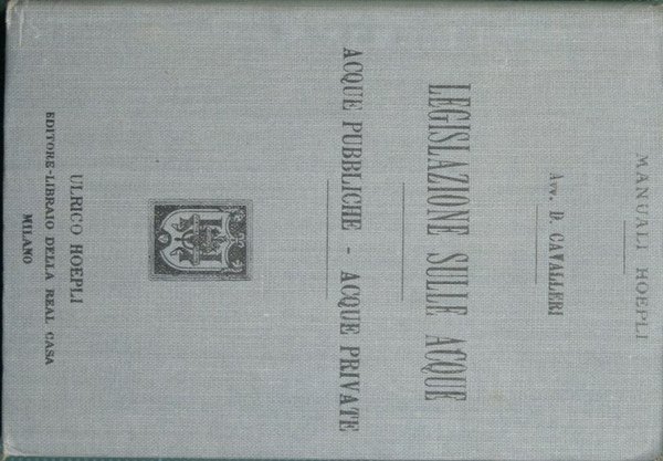 La legislazione sulle acque