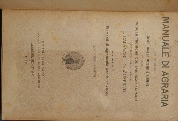 Manuale di agraria | Immagine principale