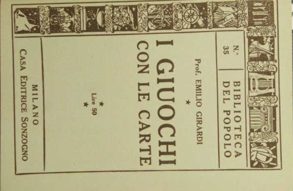 I giuochi con le carte