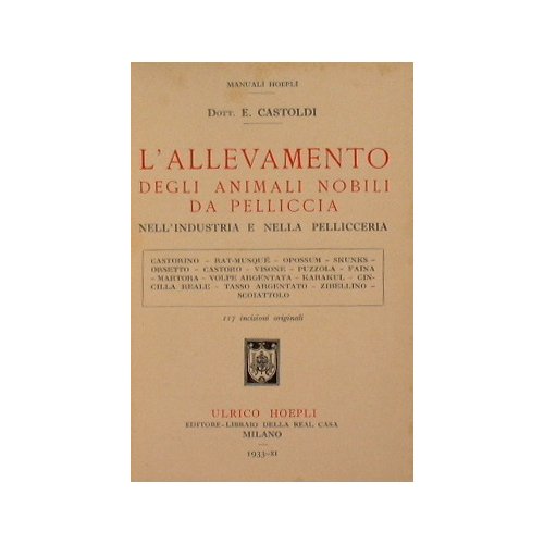 L'allevamento degli animali nobili da pelliccia nell' industria e nella …