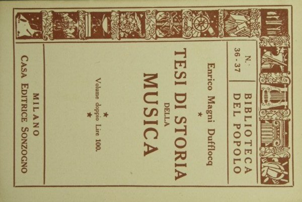 Tesi di storia della musica