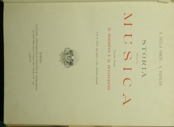 Storia della musica dal '600 al '900