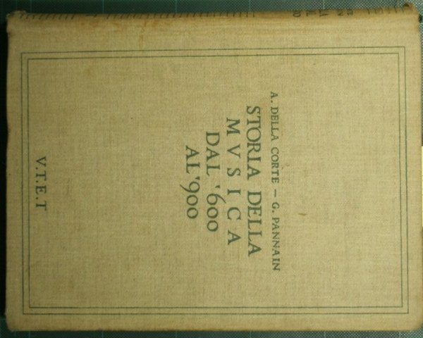 Storia della musica dal '600 al '900