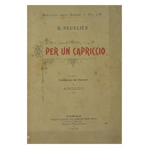 Per un capriccio