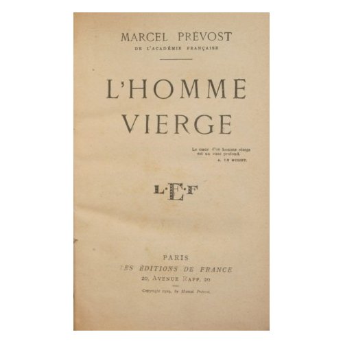 L'homme vierge