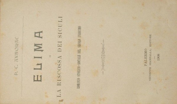 Elima o la riscossa dei siculi