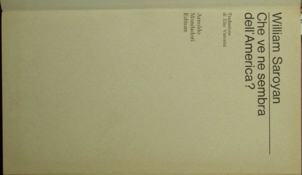 Che ve ne sembra dell'America? | Immagine principale