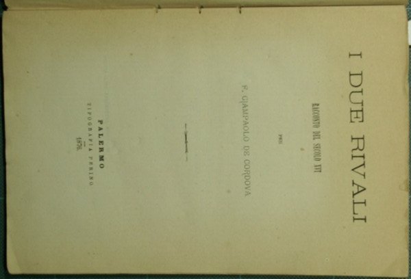 I due rivali | Immagine principale