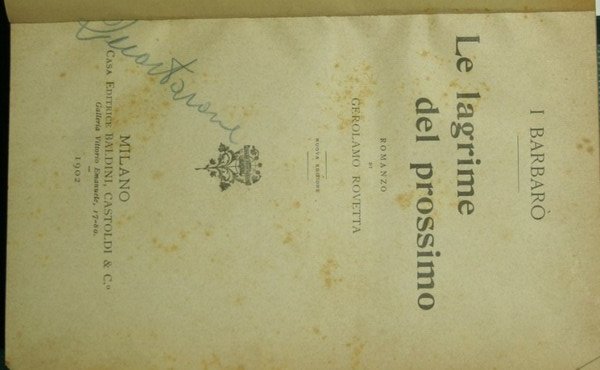 Le lagrime del prossimo | Immagine principale