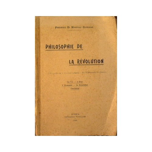 Philosophie De la Révolution