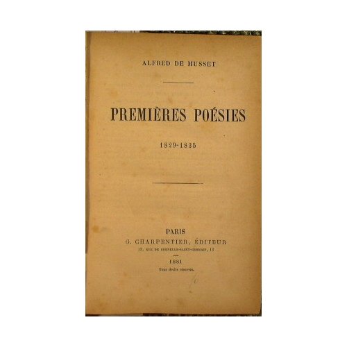 Premieres poesies 1829 - 1835 | Immagine principale