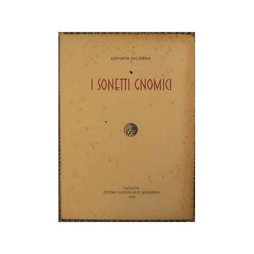 I sonetti gnomici