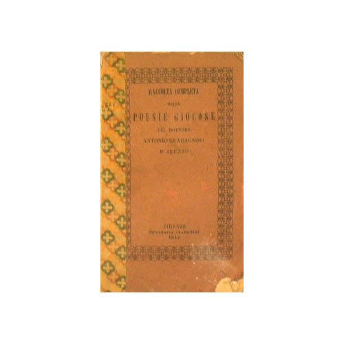 Raccolta completa delle poesie giocose