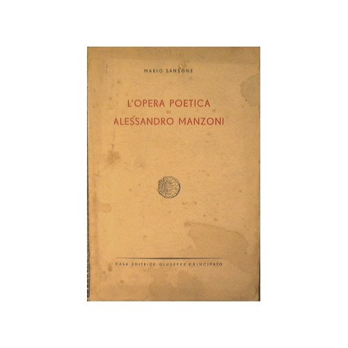 L'opera poetica di Alessandro Manzoni