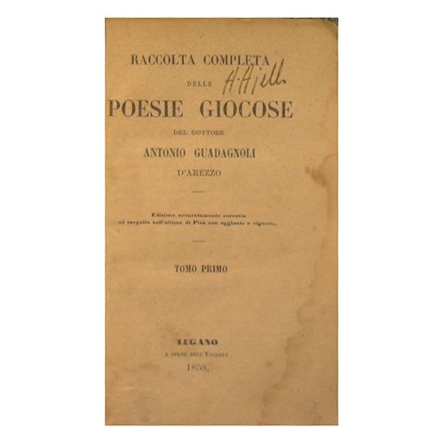 Raccolta completa delle poesie giocose