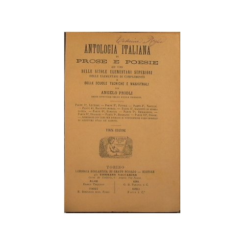 Antologia italiana di prose e poesie