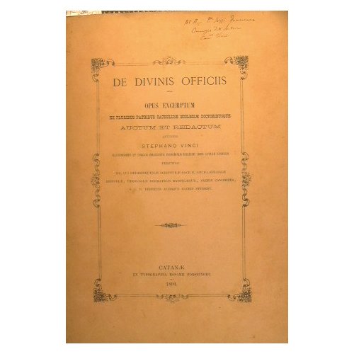 De divinis officiis : Opus excerptum ex pluribus patribus catholicae …