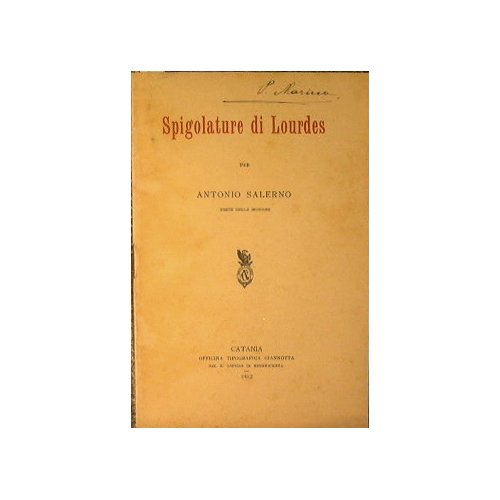 Spigolature di Lourdes