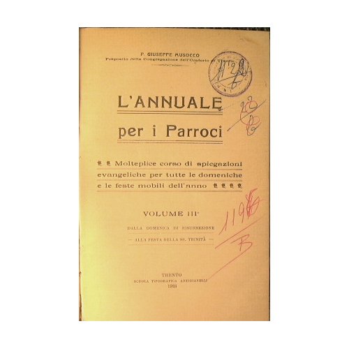 L'annuale per i Parroci