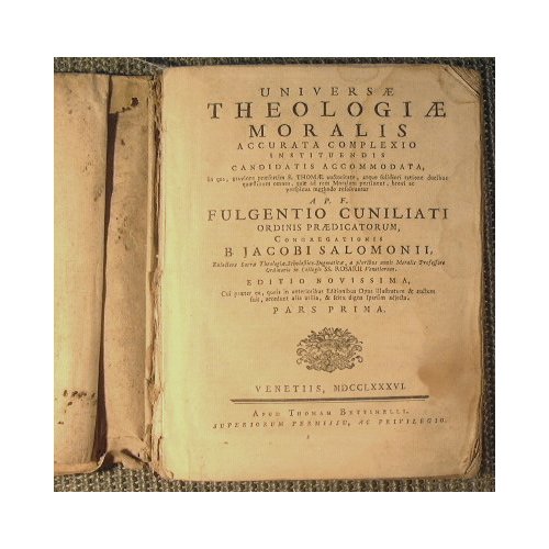 Universae theologiae moralis accurata complexio instituendis candidatis accommodata.