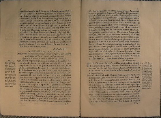 Documenti sopra la fondazione in Genova della congregazione dell'Oratorio di …