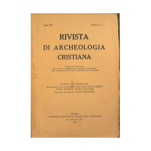 Rivista di Archeologia Cristiana
