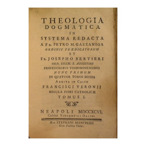Theologia dogmatica in systema redacta